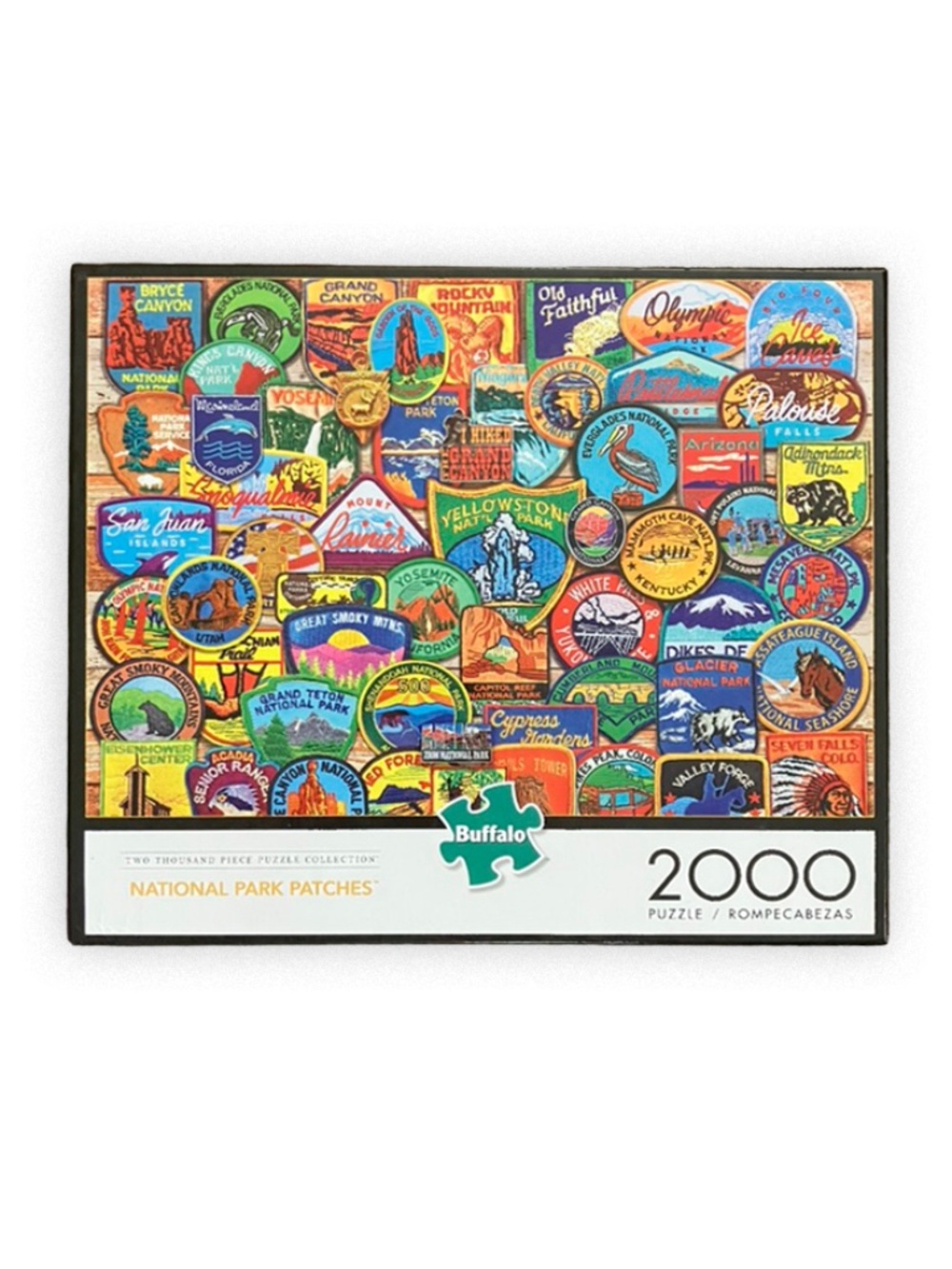 Buffalo Games 2000 Piece Puzzle National Park Patches NEW in sealed Box